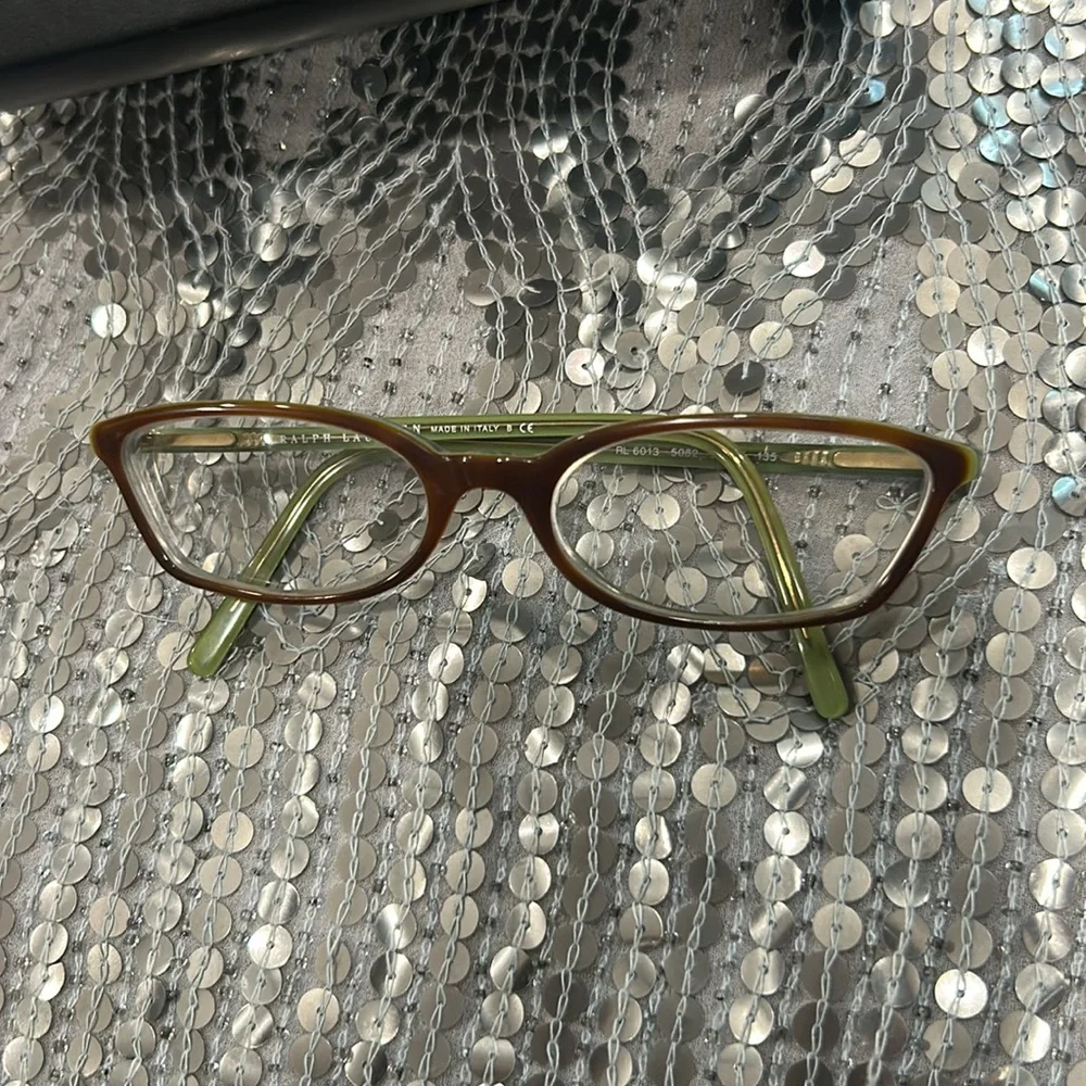 Ralph Lauren Green Brown Prescription Glasses Frames RL 6013 5082 52 🔲17 135